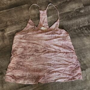 Women's Pink Tie-Dye Tank Top
